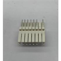 8 pin connector with 7 pins .100 z header mass term lock t