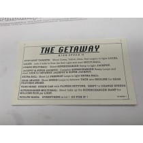 The Getaway card instruction