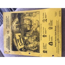 The Simpsons Pinball Party USED manual 