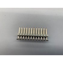 Connector 12h r/a sq pin .156 header