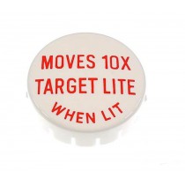 POP BUMPER CAP RED "MOVES 10X TARGET"