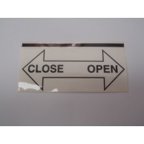 open close decal - 16-11095