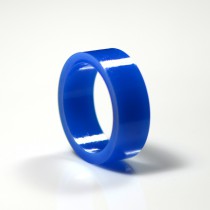 1" Mini flipper rubber High Gloss Super-Bands - Blue