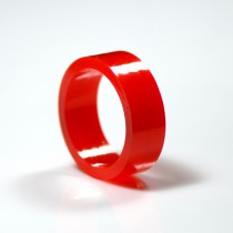 1" Mini flipper rubber High Gloss Super-Bands - red 