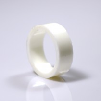 1" Mini flipper rubber High Gloss Super-Bands - white