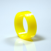 1" Mini flipper rubber High Gloss Super-Bands - Yellow