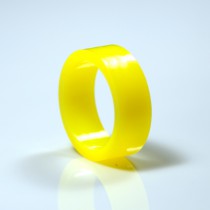 1" Mini flipper rubber High Gloss Super-Bands - Yellow