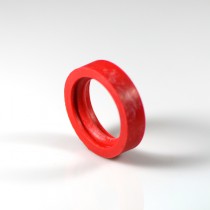 BEADED FLIPPER RUBBER RING RED A-13149 