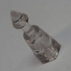 Translucent Plastic Mini Post - 1" Tall - CLEAR