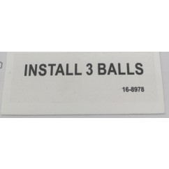 label install 3 balls