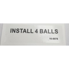 label install 4 balls