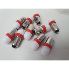 PSPA 2SMD 44/47 FROSTED RED LED 10 PACK OF GLOBES