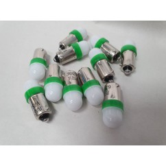 PSPA 2SMD 44/47 FROSTED GREEN LED 10 PACK OF GLOBES
