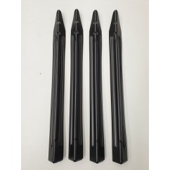 Williams/Bally Equivalent PSPA BLACK powder coated Pinball Legs - Set of 4 (Seconds)