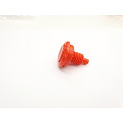 ORANGE Opaque Flipper Button - 1-1/8" - NO SPRING