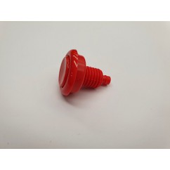 RED Opaque Flipper Button - 1-1/8" - NO SPRING
