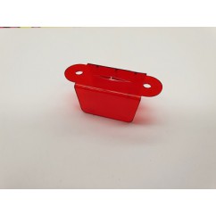 2-1/8" Double Sided Lane Guide - translucent red (Overall length is 2-1/8".1-1/2" Centre of Hole to Hole).