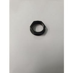 Locknut, Black, M16, Nylon, 5 mm