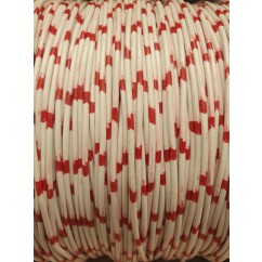 W22-092 WIRE. White and Red.