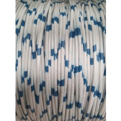 W22-096 WIRE.  White and Blue.
