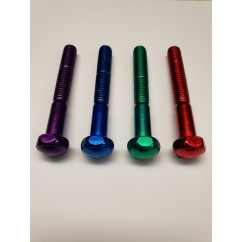 LEG BOLT COLOURED Metallic RED - stand size and head
