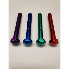 ECONOMY LEG BOLT COLOURED Metallic PURPLE - stand size and head