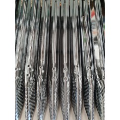 LEG - 28-1/2 INCH BALLY CHROME PLATED (Set of 4)  (These may have some slight buff marks, scratches and brush marks)