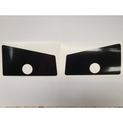 PinGuard Mylar Flipper Button Wear Protector GLOSS BLACK (Set of 2)