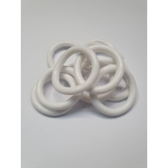 ECONOMY SILICONE -1/4"  WHITE Rubber Ring