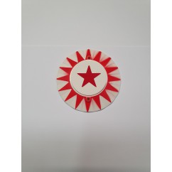 POP BUMPER CAP -RED SUN RED STAR (13A12-3)