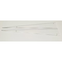 MEDIEVAL MADNESS clear playfield plastic guide (Set of 2)
