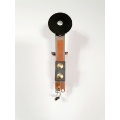 Target - Round Stand Up Rear Mounting  BLACK. NOS  (Foam May need to be Realigned) 