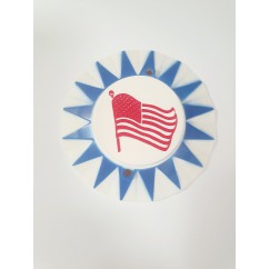 POP BUMPER CAP  (“Blue” SUN "Red" American Flag)