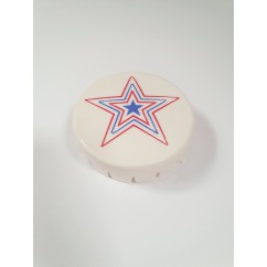 Gottlieb BUMPER CAP - (RED OUT / BLUE IN STAR) A15200B 