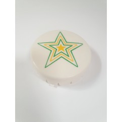 Gottlieb BUMPER CAP - Green outer, Yellow inner Star A15200Y