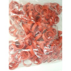 BULK STANDARD FLIPPER RUBBER PACK RED (1-1/2" x 1/2) 200 Aprox.
