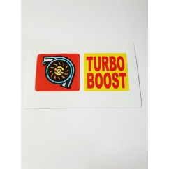 Corvette TURBO BOOST Spinner Decal