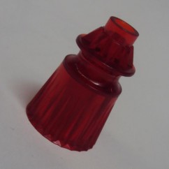 Plastic Translucent Star Post 1-1/16" Tall - AMBER