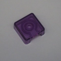 Target face - 3D square - transparent violet