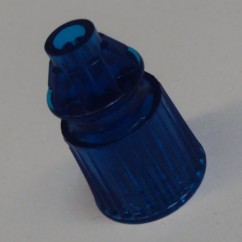 Plastic Translucent Star Post 1-1/16" Tall - BLUE