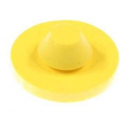 RUBBER GROMMET BUMPER 1" ROUND YELLOW