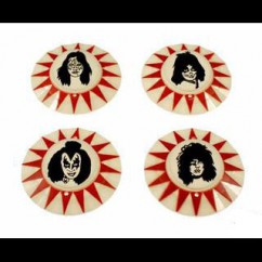 KISS (Bally) pop bumper caps set of 4