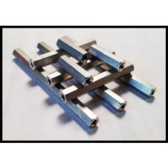 Metal Hex Spacers - 1/4" - 7/8" (#6-32 Thread, Female/Female) 3/4" Length