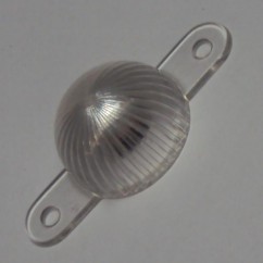 Plastic Starburst Mini Dome with screw tabs - CLEAR