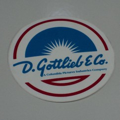 Gottlieb Coin Door Decal A-18768A