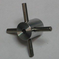 Metal 4 way part