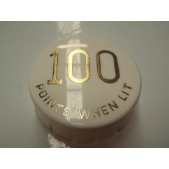 Gottlieb 100 Points When Lit GOLD POP BUMPER CAP