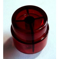 Flipper Button - TRANSPARENT RED ( Pushbutton ) 