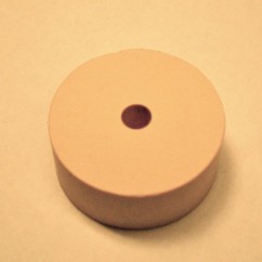 Rubber - rebound white 1-1/4" OD