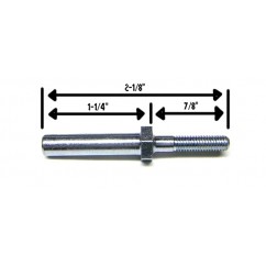 2-1/8" Tall Metal Post With Threaded Base and (Female) Threaded Top